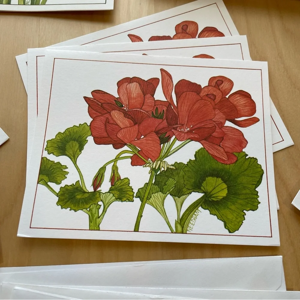 Vintage Stationery by Current Garden Glory 4 Floral Designs w Envelopes 1979
